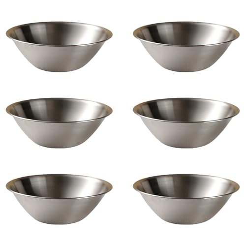6PCS Edelstahl Steels Restaurant Snacks Bowl V SHAPE MISCHEN SALT SCHWEISE KITCHE SERSTELLEN SCHWEIS FÜR FÜR FÜR FÜR RESTER von SueaLe