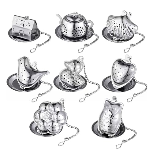 8pieces Metallkessel Infuser Teassieb Edelstahl Teas Infuser Tees Filter Teekannen Zubehör Für Tees Geeignet 8pieces Metallkessel Infuser Teassieb Edelstahl Teas Infuser Tees Filter Teekannen Zubehör Für Tees Geeignet von SueaLe