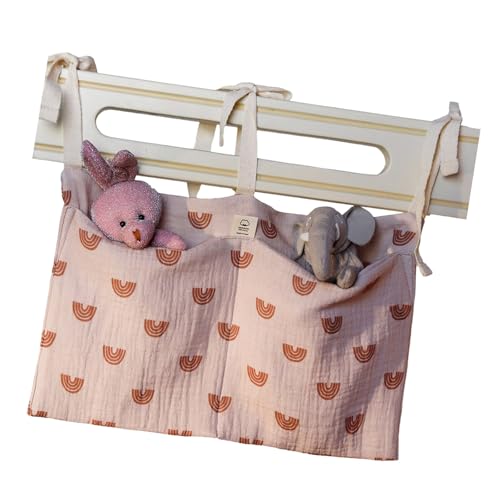 Doppelschicht Baumwoll Aufbewahrungstasche Einfaches Spielzeug Hängen Für Babybett Doppelkompartiment Multifunktionale Kinderwagenlagerung Doppelschicht Baumwoll Aufbewahrungstasche Einfaches Spielzeug Hängen Für Babybett Doppelkompartiment Multifunktionale Kinderwagenlagerung von SueaLe