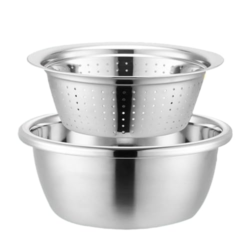Edelstahl Küchenbecken Set Praktische Küche Colander Küche Sorge Schüssel Perfekt Für Bequemes Kochen von SueaLe