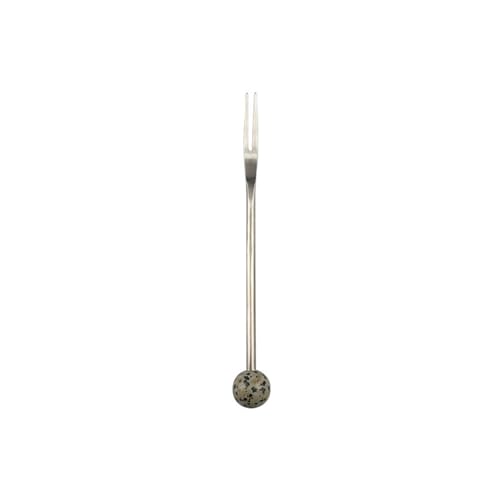 Food Safe 304 Nicht Stahl Stahl Obstgabel Mit Natursteingriff Zum Rühren Von Kaffee Rührkuchen Und Home Decoration High End Steingriff Geschirr von SueaLe