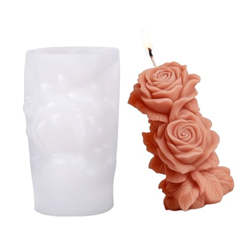 Geprägte Rosenblütenzylinder Silikonform Geprägte Rosenblütenzylinder Silikonform von SueaLe