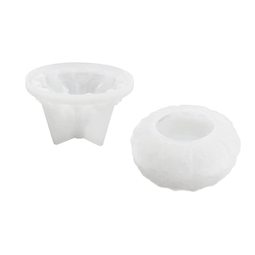 Harzform Candlestick Epoxidguss Silikonformen Für Candy Box Home Tisch Ornament Kerzenhalter Form Form von SueaLe