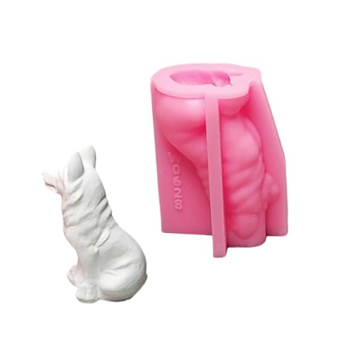 Hund Figur Silikonform Epoxidharz Für Kerzenfondant Für Schokoladenkuchen Backfutter Nahrung Grade von SueaLe