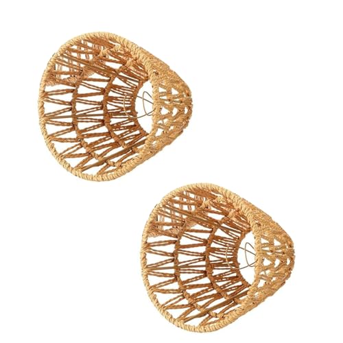 Künstlerische Weave Lampshades Easy Installation Moderne Kronleuchter Lichtabdeckungen Perfekt Für Jugendliche Familien Und Handgewebte Lampenschatten von SueaLe