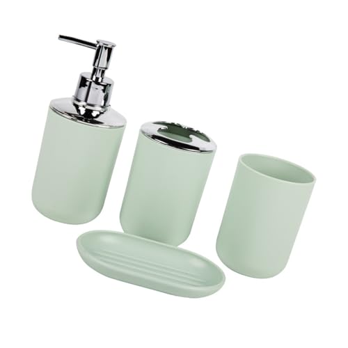 Plastik Badezimmerarbeitsplatte Organisatoren 4PCS Set Umfassen Zahnbürstenbecher Seifenspender Tablett Für Platzsparende Dekore Raumsparende Badezimmertheke Organisatoren Plastik Badezimmerarbeitsplatte Organisatoren 4PCS Set Umfassen Zahnbürstenbecher Seifenspender Tablett Für Platzsparende Dekore Raumsparende Badezimmertheke Organisatoren von SueaLe