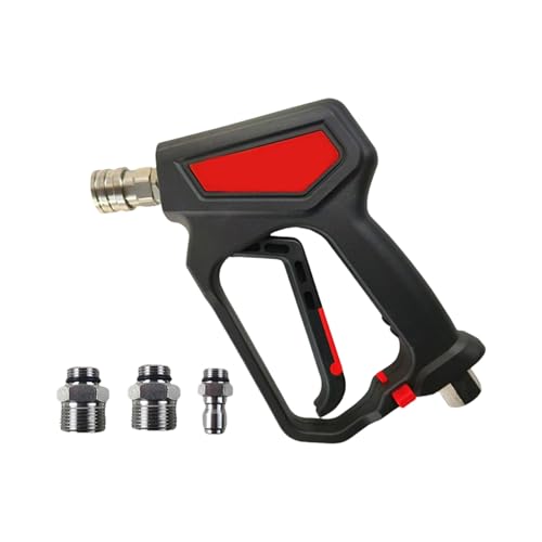Professionelle Gartenschlauch Sprays Kanonen Mit 3 Typ Steckverbindungen Verriegelungsdesign Für Autowäsche Und Innenreinigendruck Waschmaschinenpistolen Mit Schnellen Verbindungsadaptern von SueaLe