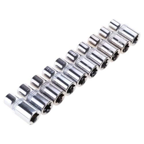 Professioneller Kurzer Sockelschlüssel Schränner Zubehör 1/4 Zoll Laufwerke 6 Punkte Metrik Größe 4 Mm Bis 14 Mm Für Home & Auto Reparatur Silvery Socket Wech von SueaLe