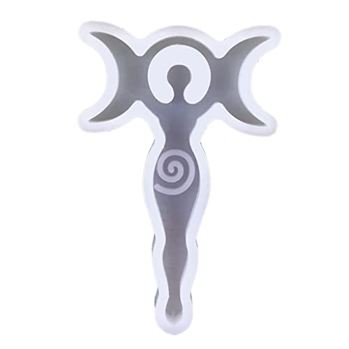 Silikonformen Göttin Mond Epoxidguss Harz Für Keychain Schmuckplattenhalter Home Dekoration Handwerk Göttin Moon Silikon von SueaLe