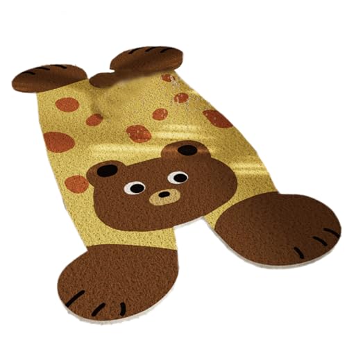 SueaLe Badematte Absorbierende Badezimmer Teppich Cartoon Muster Schnell Trocken PVC Schlupfproof Ältere Sicherheit des Duschraums Zubehör Teppich von SueaLe