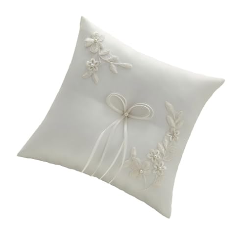 SueaLe Hochzeitsperlen Ringe Kissen Für Partys Und Feierlichkeiten Exquisite Trägerkissen Bögen Beige Hochzeit Präsentation SueaLe Hochzeitsperlen Ringe Kissen Für Partys Und Feierlichkeiten Exquisite Trägerkissen Bögen Beige Hochzeit Präsentation von SueaLe