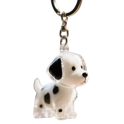 SueaLe Pet Hair Memorial Keepakes Keychain Hundeform Figur Fell Kollektor Box Klares Hangsack Charme Zubehör Geschenk Klares Haustier Haare Keychain von SueaLe