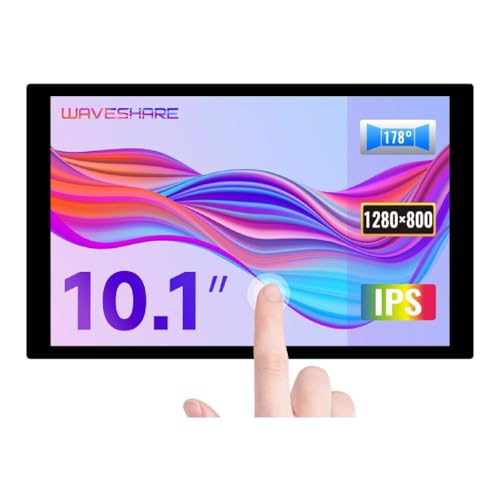 Verbessertes 10 1-Zoll Bedienfeld Mit 1280 X IPS Für RaspberryPi4B/3B+ Kapazitives Touch Kompatibles Kapazitives Touch Display Mini Kompatibler Adapter Und USB Kabel Erforderlich von SueaLe