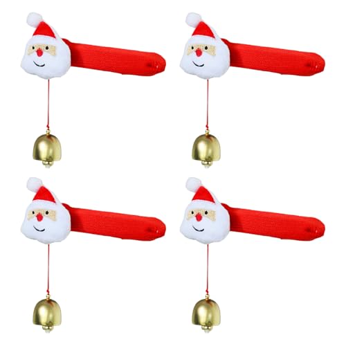 Weihnachts Tür Griffschutz Mit Hängenden Glocken Set Aus 4 Wiederverwendbaren Tuchabdeckungen Für Winter Home Decors Urlaub Holiday Homes Dekoration Set Weihnachts Tür Griffschutz Mit Hängenden Glocken Set Aus 4 Wiederverwendbaren Tuchabdeckungen Für Winter Home Decors Urlaub Holiday Homes Dekoration Set von SueaLe