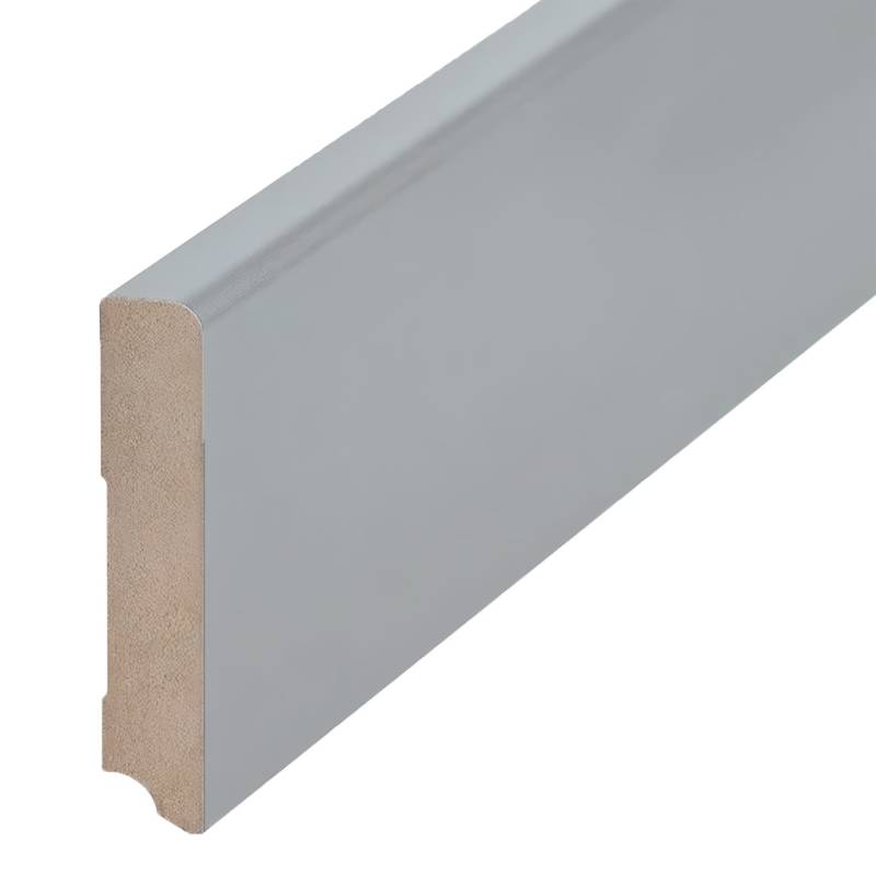 Beliebte Fussleiste Finishfoliert MDF - Farbe: Edelstahl (19 x 96 x 2500 mm) by PROVISTON von PROVISTON