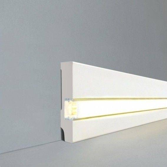 Beliebte Licht Fußleiste MDF-Kern, foliert weiß (16 x 80 x 2500 mm) 721.1680L von Südbrock