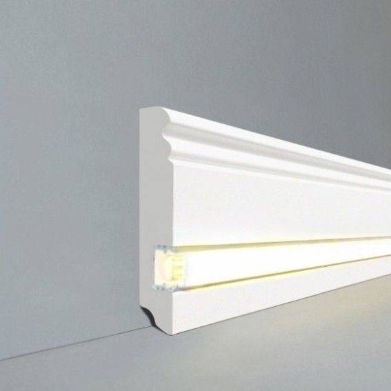 Beliebte Licht Sockelleiste MDF-Kern, foliert weiß (19 x 96 x 2500 mm) 719.096L von Südbrock