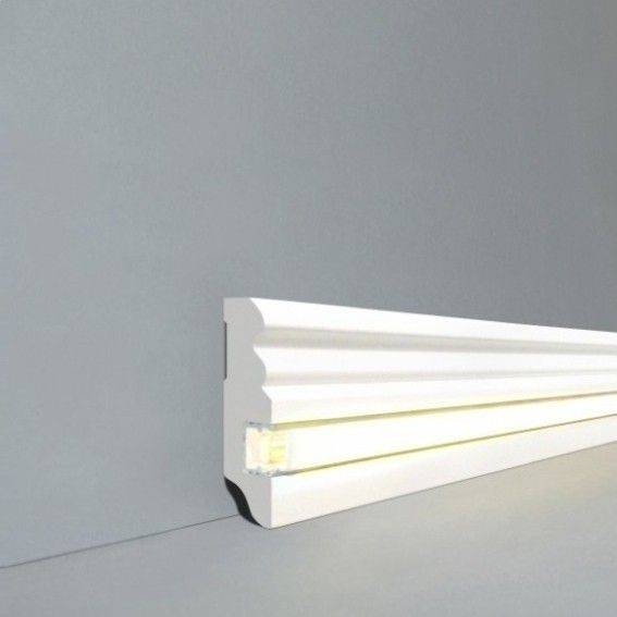 Design Licht Sockelleiste MDF-Kern, foliert weiß (19 x 58 x 2500 mm) 719.058L von Südbrock