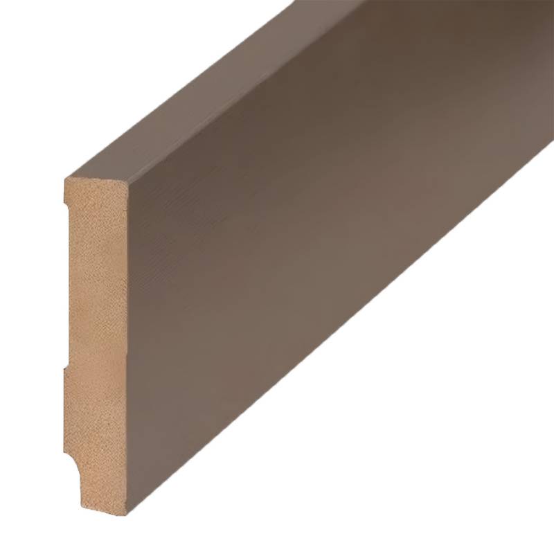 Stilvolle Fussleiste foliert mit MDF Kern - Farbe: Bronze 16 x 80 x 2500 mm by PROVISTON von PROVISTON
