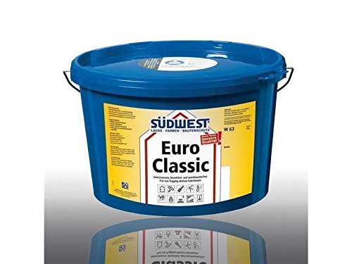 SÜDWEST Euro Classic W63 stumpfmatte Dispersionsfarbe, weiss 2,5L SÜDWEST Euro Classic W63 stumpfmatte Dispersionsfarbe, weiss 2,5L von Suedwest Verlag