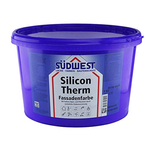 SÜDWEST Silicon Therm 12,5L Silikonharz Fassadenfarbe weiss matt von Suedwest Verlag