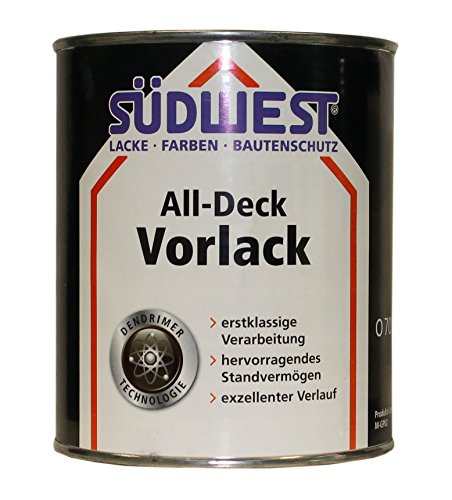 Südwest All-Deck Vorlack im innenbereich O 70 Matt 9110 Weiß 750ml von Suedwest Verlag