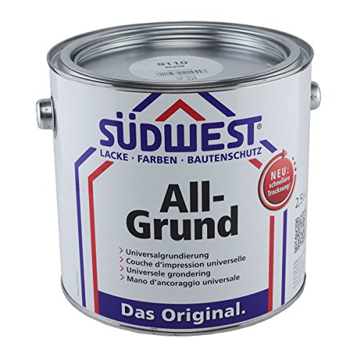 Südwest 7001 All-Grund Universal-Grundierung Farbe Silbergrau, 2,5 Liter von Suedwest Verlag