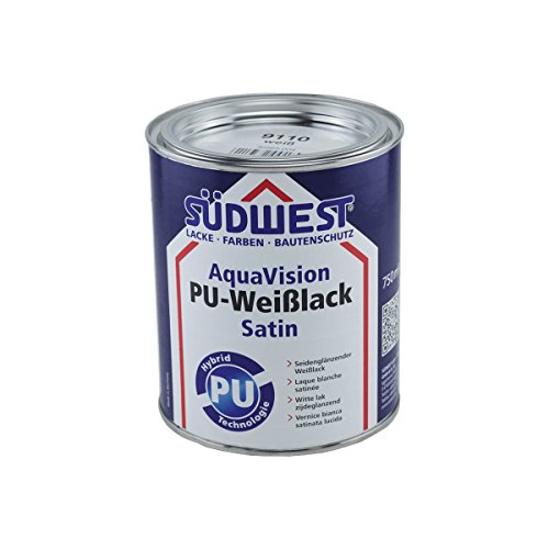 Südwest AquaVision PU-Weißlack Satin 0,75 Liter von Suedwest Verlag