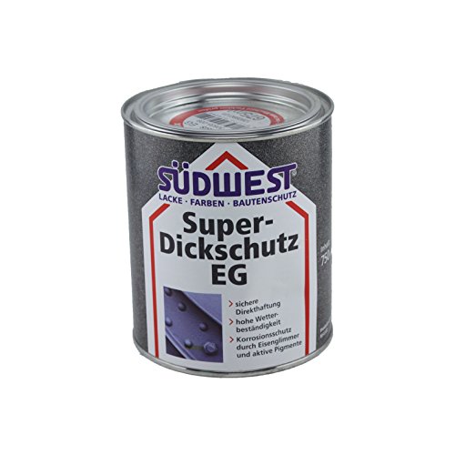 Südwest Super-Dickschutz EG Eisenglimmer 0,75 Liter DB 702 Grau von Suedwest Verlag