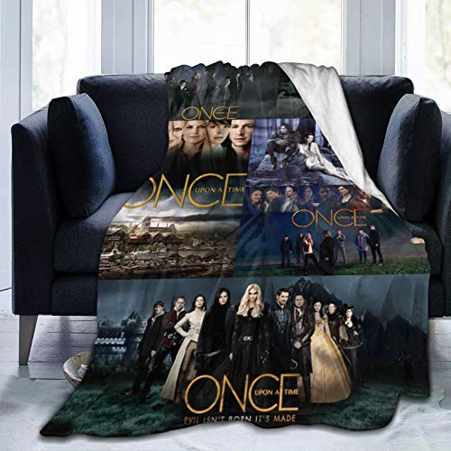 Once Upon A Time Flanell-Überwurf, Luxuriöse Ultraweiche Mikrofleece-Decke für Bett, Couch und Sofa von Suehome