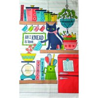 Geschirrtuch Hand Handtuch in Cat Kneding Leinen Baumwolle Brand New von SuesSilk