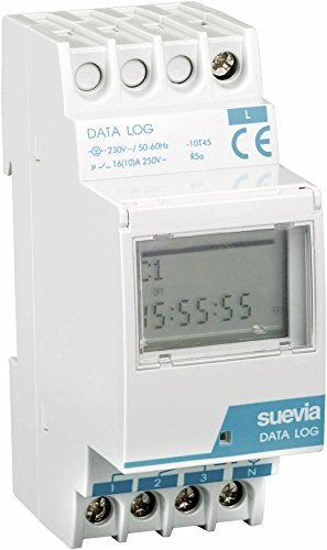 Suevia SU174012 DigiLog Hutschienen-Zeitschaltuhr digital 230 V/AC, (B x H) 35 mm x 88 mm von Suevia