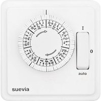 Suevia SU280439 Unterputz-Zeitschaltuhr analog Wochenprogramm 2200W IP20 EIN/AUTO/AUS-Programm von Suevia