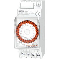 Suevia Zeitschaltuhr für Hutschiene Betriebsspannung: 230 V/AC DinO D 1 Wechsler 16A 250 V/AC Tages von Suevia