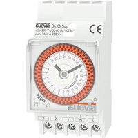 Suevia Zeitschaltuhr für Hutschiene Betriebsspannung: 230 V/AC DinO Sup D 1 Wechsler 16A 250 V/AC T von Suevia