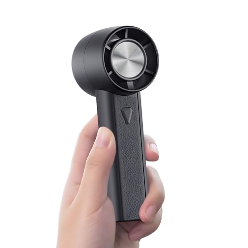 Suewidfay Handventilator Wiederaufladbar, Geschwindigkeiten Einstellbar Mini Elektroventilator Batteriebetriebener Turbo Ventilator Nackenventilator von Suewidfay