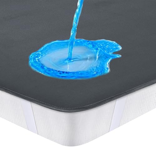 Sufdari Matratzenschoner 90x200 cm Wasserdicht, Grau inkontinenzunterlage waschbar, bettunterlage wasserdicht für Kinder - wasserdichte Matratzenauflage von Sufdari