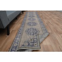Handgewebter Teppich Läufer, Teppich, Modern Bunt, Beige Lila Läufer von SuffeArt