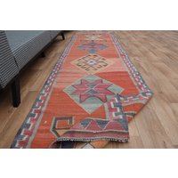 Teppichläufer 100x300, Kelimteppich Herki, Vintage Teppich, Kelimteppich, Läufer, Wandbehang von SuffeArt