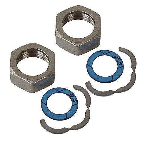 2 Stück Anschluss Set DN25-1 1/4'' für Edelstahl Wellrohr 3tlg. Verschraubung Solarrohr Solarleitung Fitting Montage von Suflix