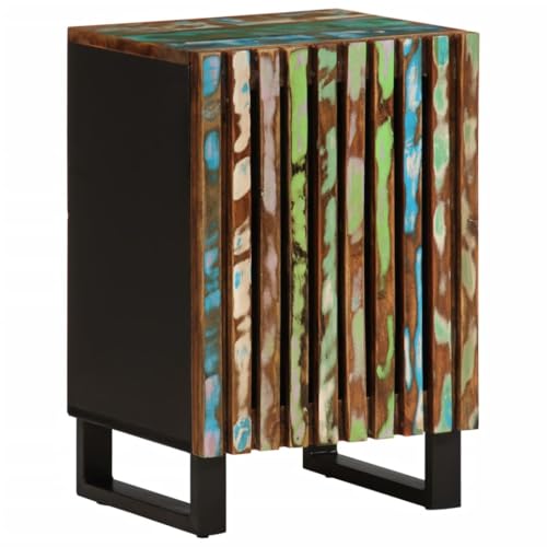 Sufrk Badezimmerschrank 38 x 34 x 58 cm aus massivem Akazienholz, Waschbeckenunterschrank für Badezimmer, Bodenschrank, Unterschrank von Sufrk
