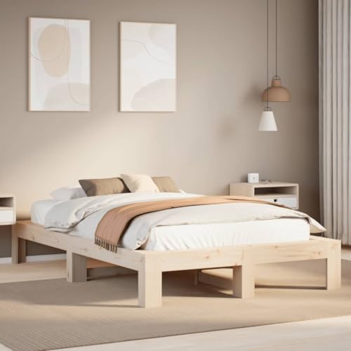 Sufrk Bett ohne Matratze 120 x 200 cm aus massivem Kiefernholz, modernes Bett, mit Lattenrost aus Holz Sufrk Bett ohne Matratze 120 x 200 cm aus massivem Kiefernholz, modernes Bett, mit Lattenrost aus Holz von Sufrk