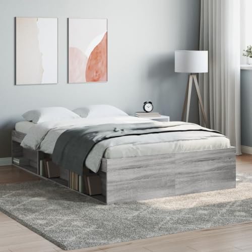 Sufrk Bettgestell Grau Sonoma 120 x 200 cm – Bettgestell – Plattformbett aus nachhaltigem Bambus mit Kopfteil Sufrk Bettgestell Grau Sonoma 120 x 200 cm – Bettgestell – Plattformbett aus nachhaltigem Bambus mit Kopfteil von Sufrk