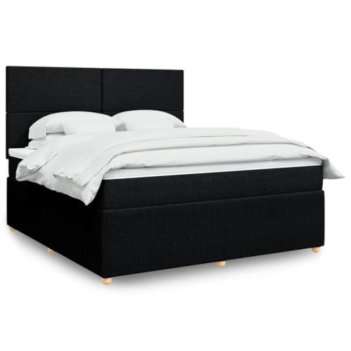 Sufrk Boxspringbett mit Matratze Betten Mit Matratze Schlafzimmer Bett Boxspringbett Mit Matratze Schwarz 180x200 cm Stoff - 3292130 Sufrk Boxspringbett mit Matratze Betten Mit Matratze Schlafzimmer Bett Boxspringbett Mit Matratze Schwarz 180x200 cm Stoff - 3292130 von Sufrk