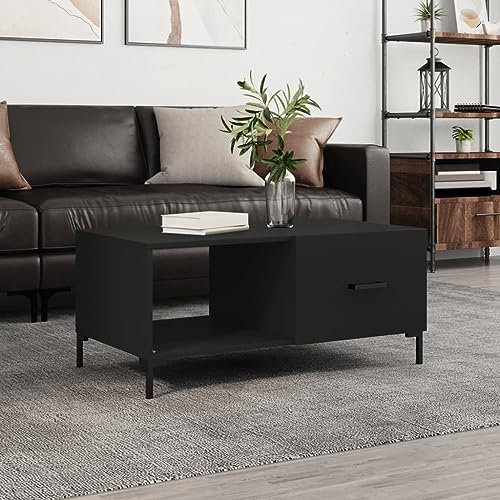 Sufrk Couchtisch Schwarz 90x50x40 cm Holzwerkstoff Tische FüR Wohnzimmer Living Room Table Couchtische Coffee Table - 829213 Sufrk Couchtisch Schwarz 90x50x40 cm Holzwerkstoff Tische FüR Wohnzimmer Living Room Table Couchtische Coffee Table - 829213 von Sufrk