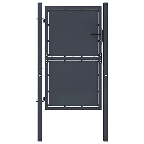 Sufrk Gartentor Stahl 100 x 150 cm Zaunelemente Gartenzaun GartentüR Gartenzaun Metall Garden Fence ZauntüR Anthrazit Sufrk Gartentor Stahl 100 x 150 cm Zaunelemente Gartenzaun GartentüR Gartenzaun Metall Garden Fence ZauntüR Anthrazit von Sufrk