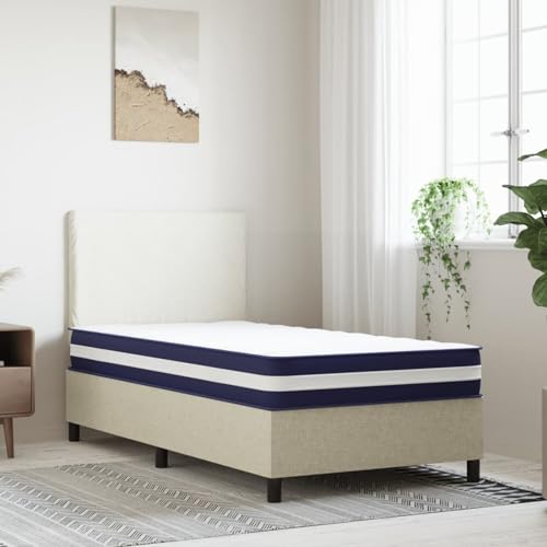 Sufrk Matratze mit Taschenfederkern, mittelfest, 90 x 200 cm, Memory-Matratze für Doppelbett, Höhe 20 cm, entlastet Druckstellen, orthopädisch, milbendicht, hypoallergen und antibakteriell von Sufrk