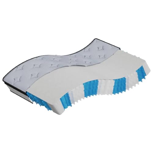 Sufrk Matratze mit Taschenfederkern, mittelgroß, 100 x 200 cm, Memory-Matratze für Doppelbett, Höhe 20 cm, entlastet Druckstellen, orthopädisch, milbendicht, hypoallergen und antibakteriell von Sufrk