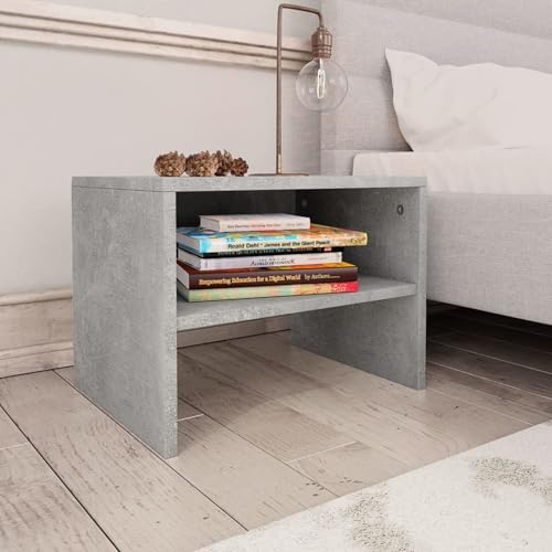Sufrk Nachttische 2 STK. Betongrau 40x30x30 cm Holzwerkstoff Nachtschrank Nightstand Nachttisch 2er Set Nachttisch Schrank Schlafzimmer Nachttisch Sufrk Nachttische 2 STK. Betongrau 40x30x30 cm Holzwerkstoff Nachtschrank Nightstand Nachttisch 2er Set Nachttisch Schrank Schlafzimmer Nachttisch von Sufrk