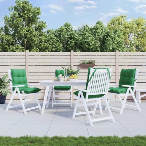 Sufrk Niedriglehner-Auflagen 4 STK. Gartenstuhlauflagen Auflagen FüR Gartenmö Gartenstuhl AuflageGrün Oxford-Gewebe von Sufrk